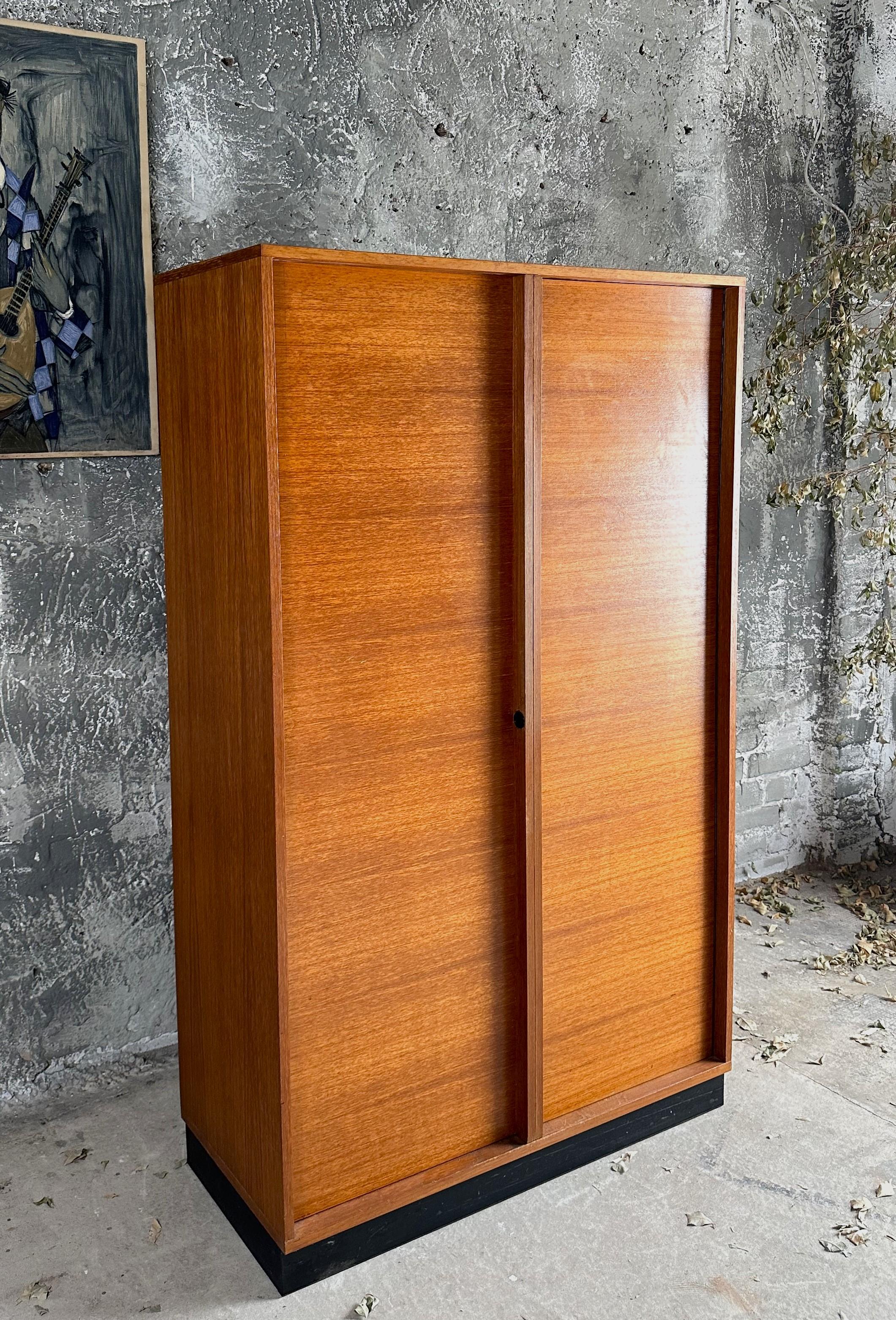 Mid-Century Wardrobe Highboy Dresser Danish Teak, G. Renkel for Rego For Sale 9