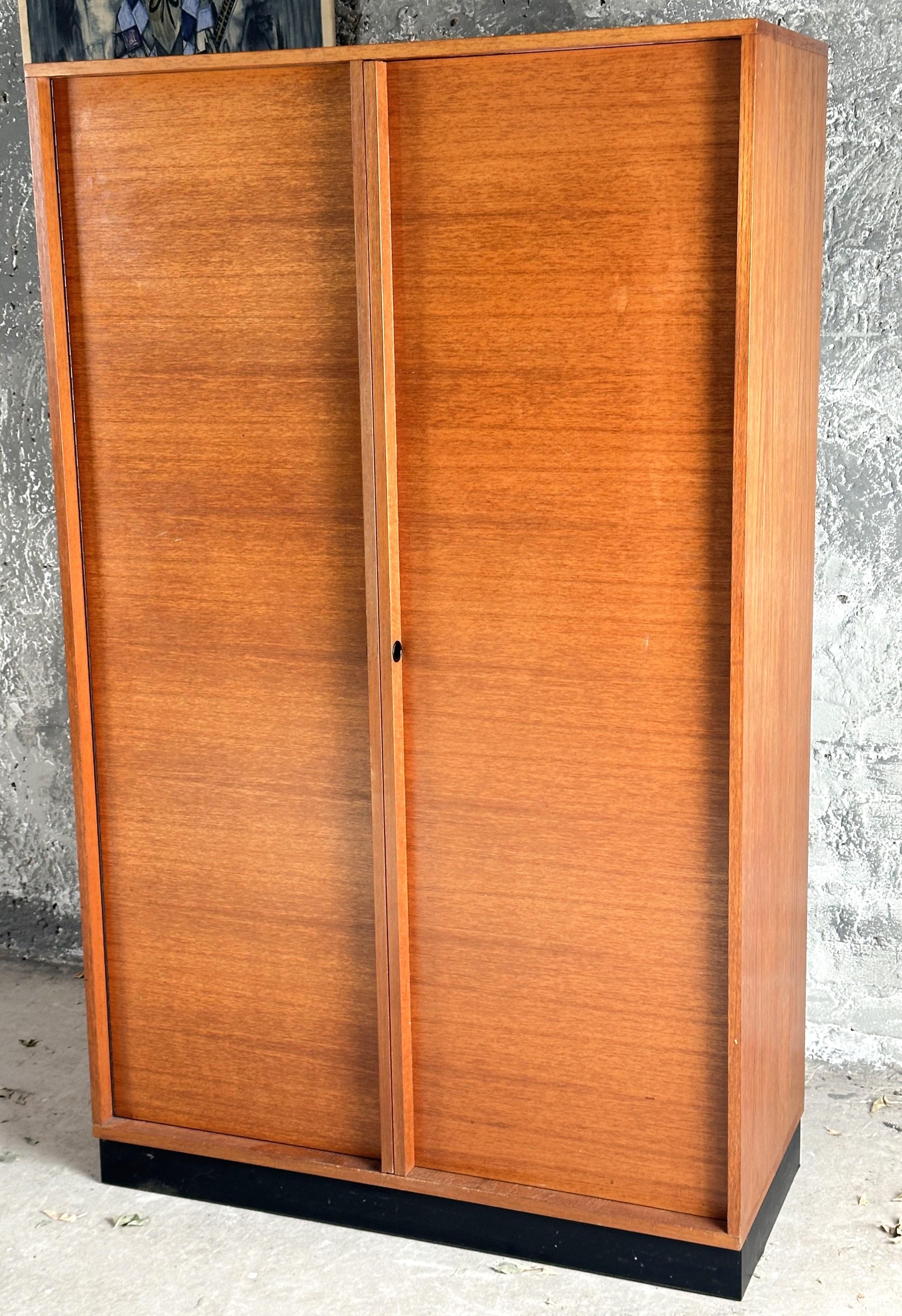 Mid-Century Wardrobe Highboy Dresser Danish Teak, G. Renkel for Rego For Sale 3