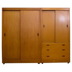 Mid-Century Wardrobe in Teak and Veneer, 1960s