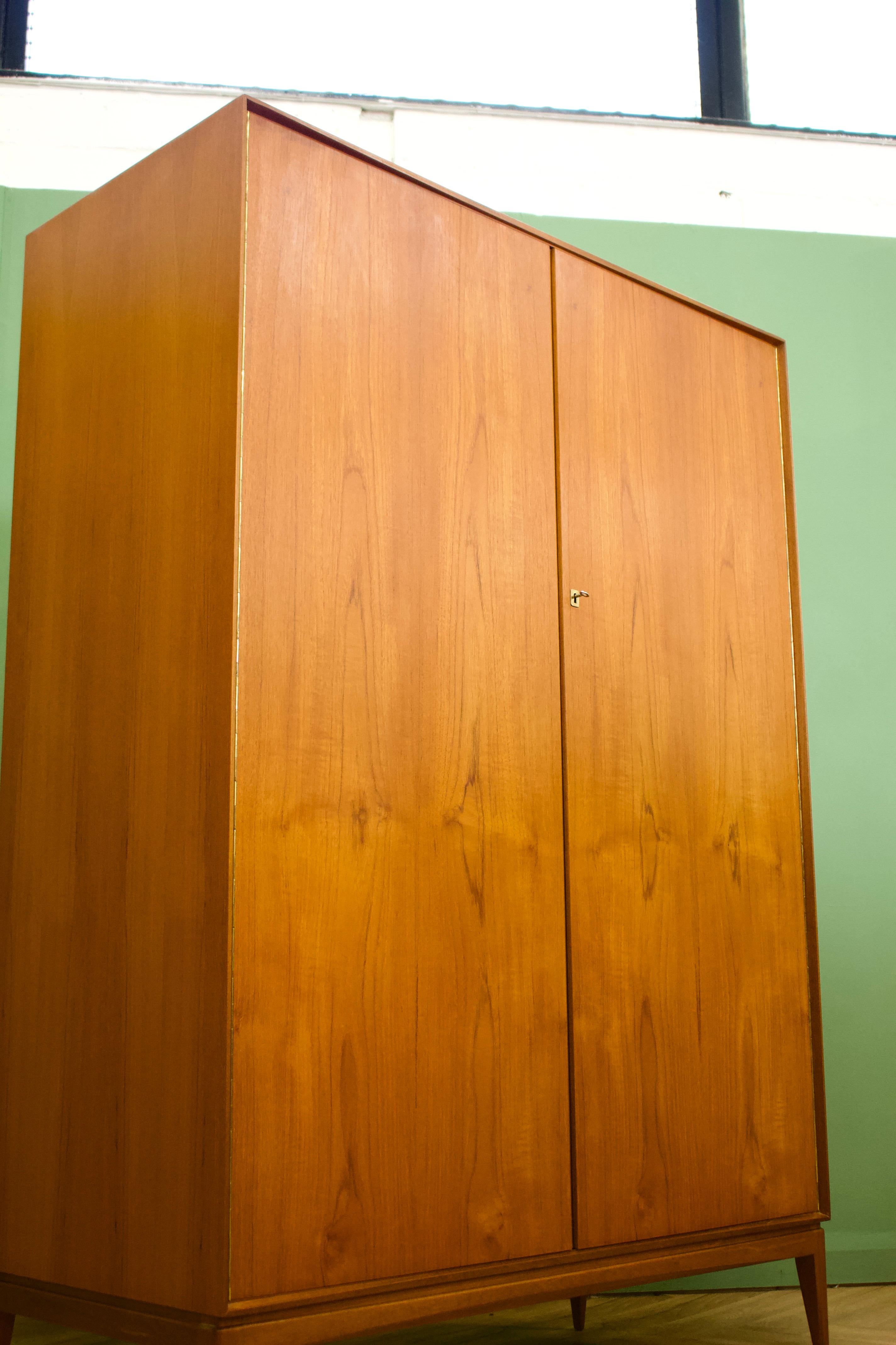 20th Century Mid Century Wardrobe in Teak and Veneer from McIntosh, 1960s