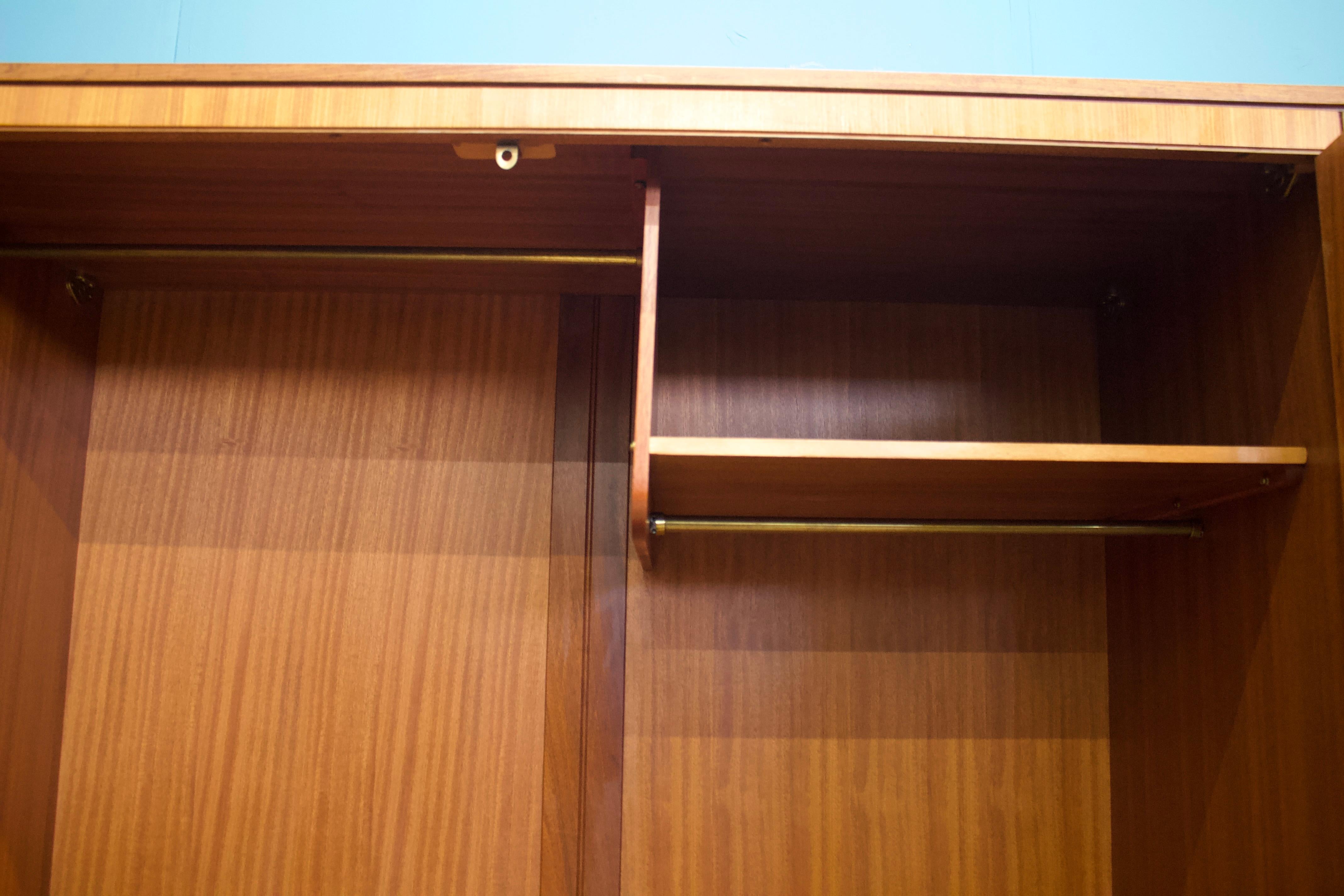 20th Century Mid-Century Wardrobe in Teak from Butilux, 1960s For Sale
