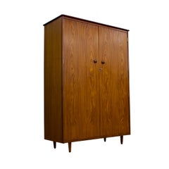 Vintage Mid-Century Wardrobe in Walnut from Butilux, 1960s