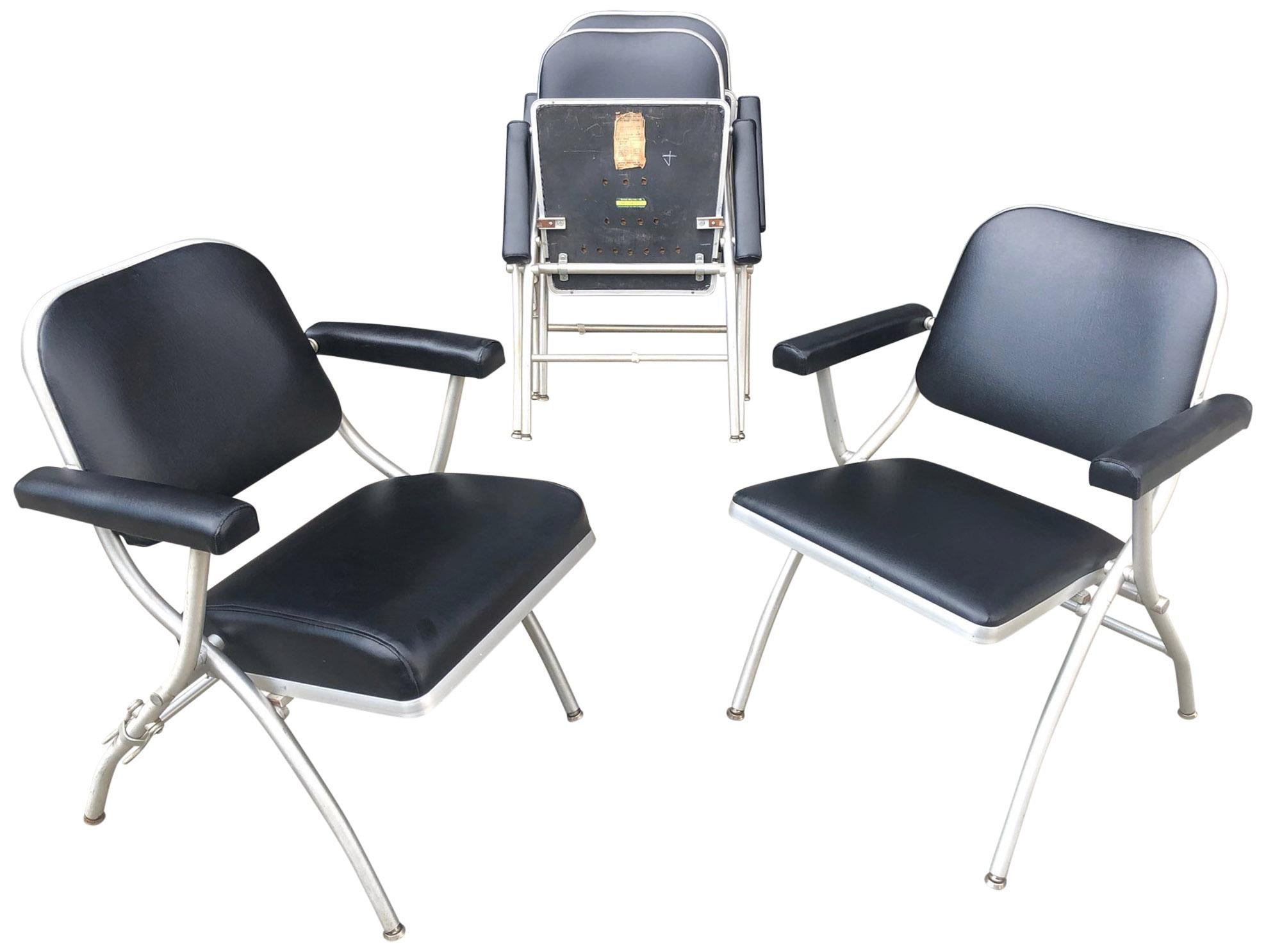 Aluminum Midcentury Warren McArthur Chairs