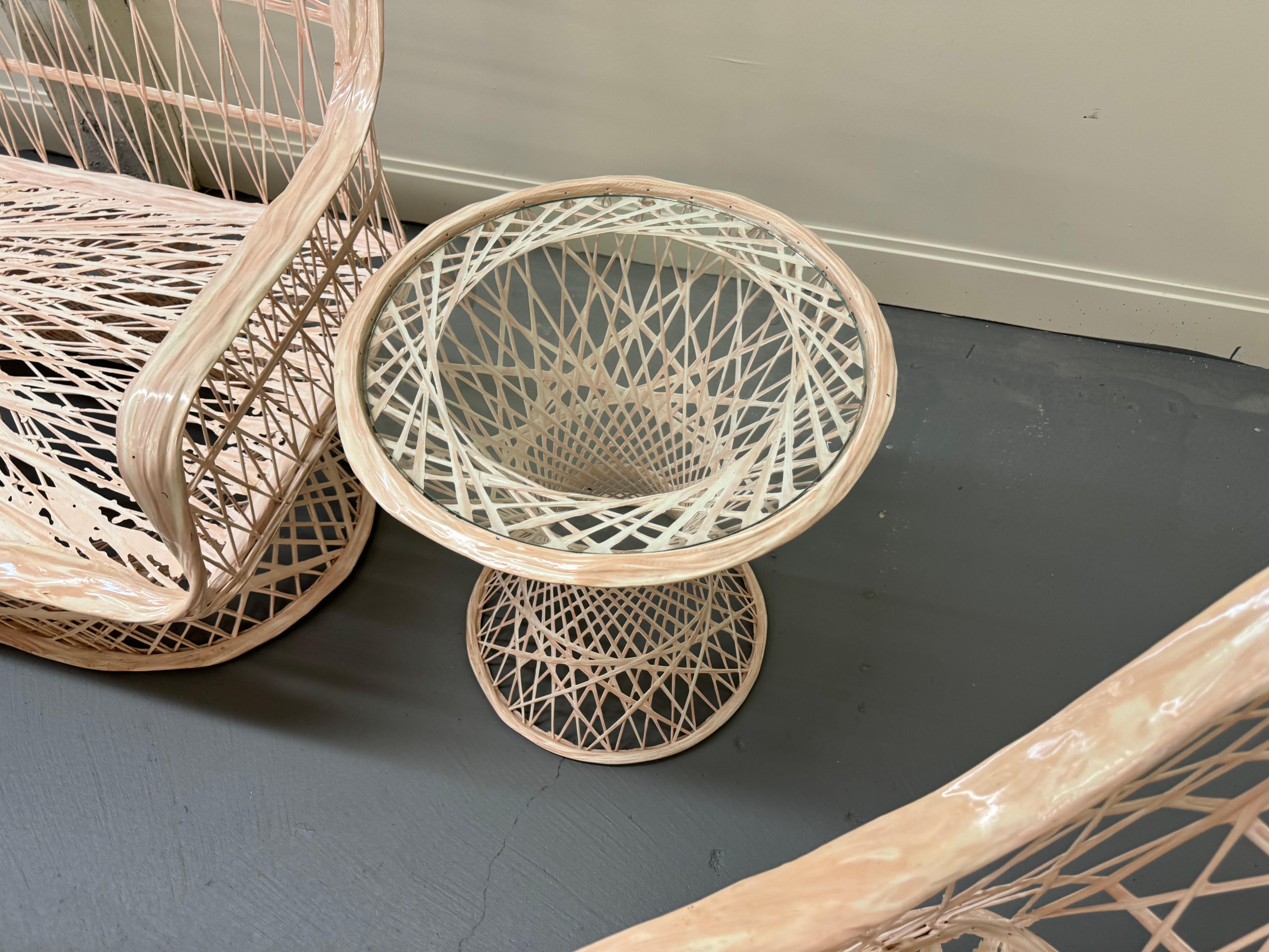 Canapé 7 pièces en fibre de verre, style Warren Platner, milieu du siècle Bon état - En vente à Wilmington, DE