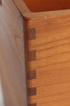 Midcentury Waste Bin in Solid Teak, Made in Denmark