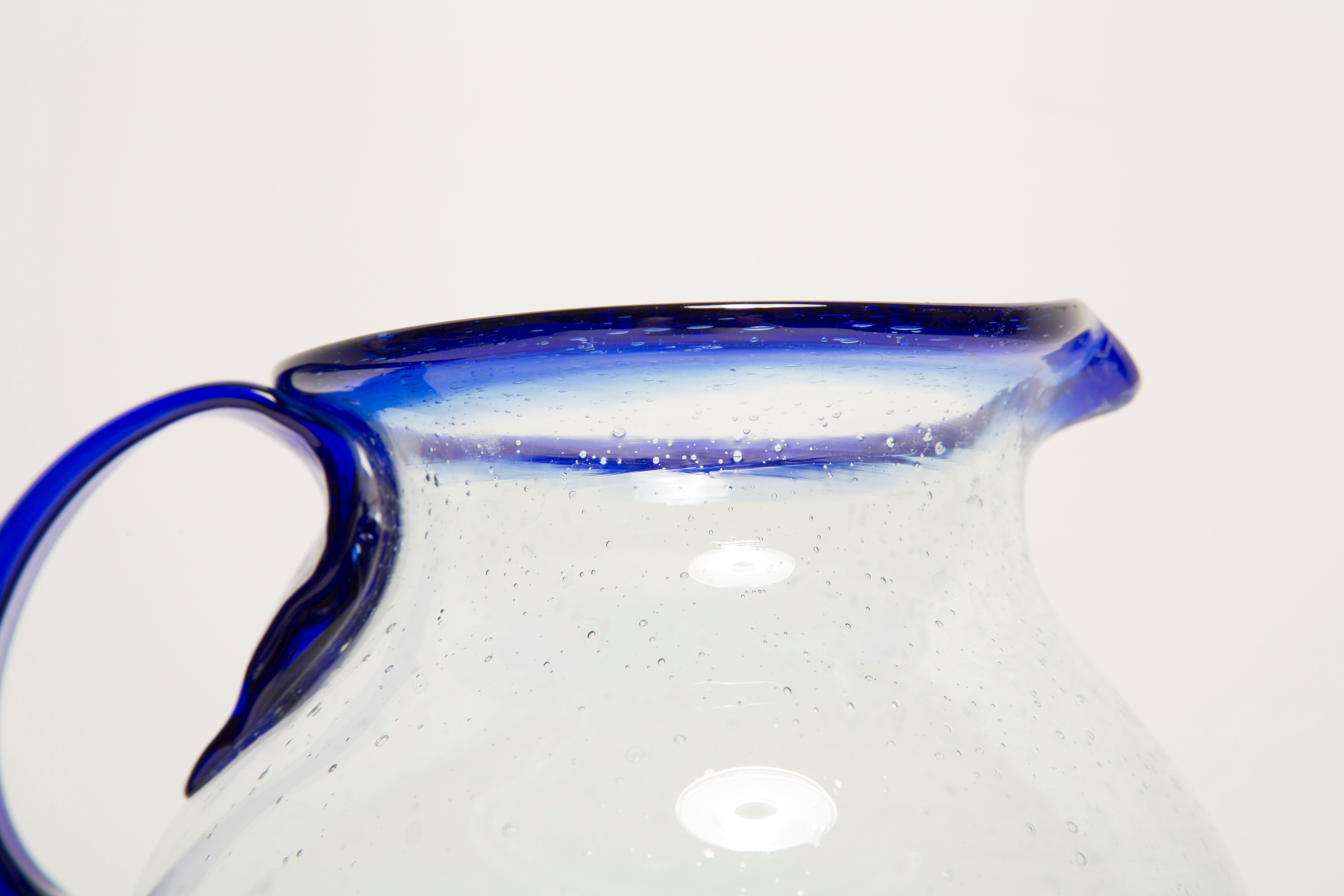 Mid-Century Water or Juice Pot, Pitcher, Glass, Europe, 1960s 3