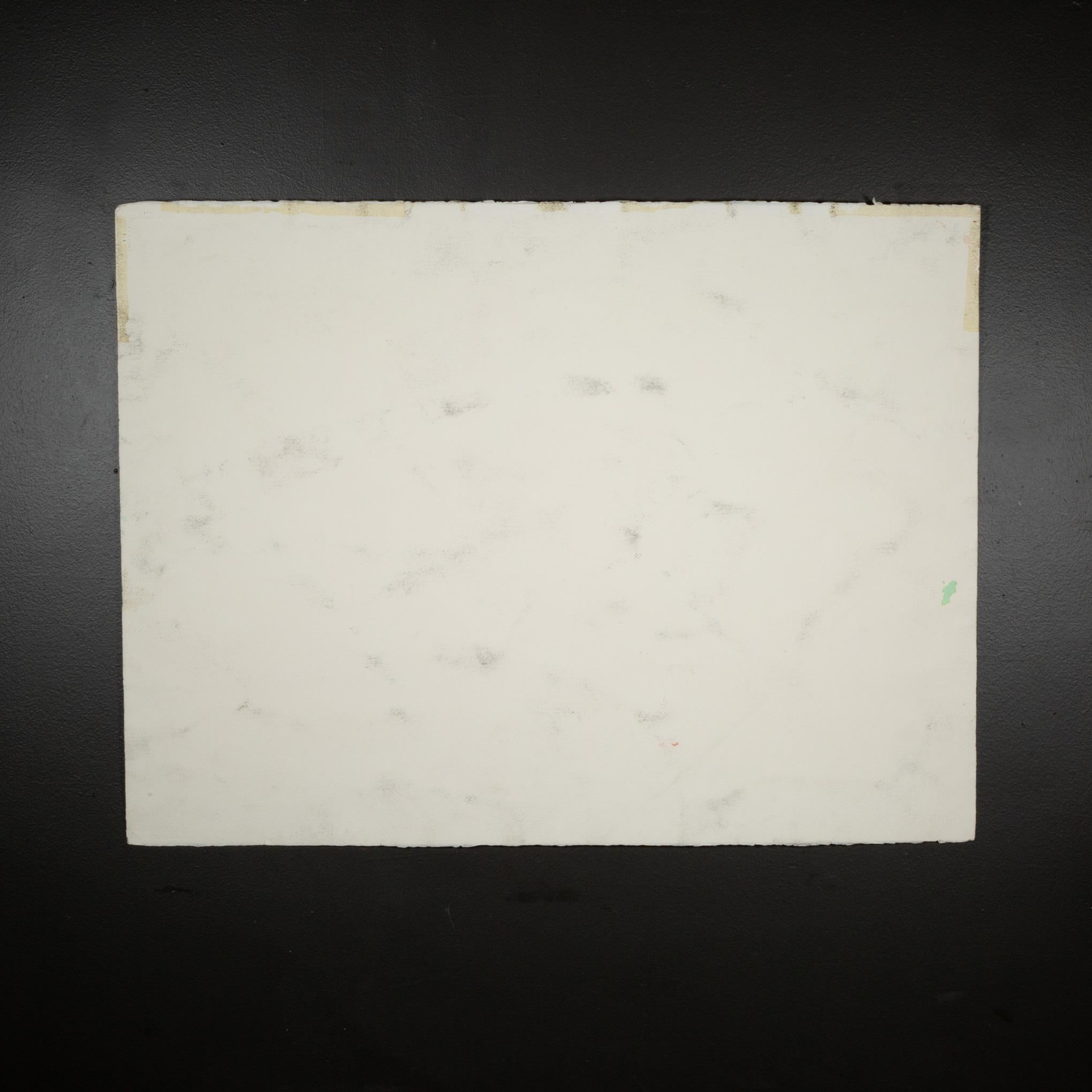 Aquarell- und Holzkohle-Kunstwerk aus der Mitte des Jahrhunderts, Stadt von Bay, signiert, ca. 1960 im Zustand „Gut“ im Angebot in San Francisco, CA