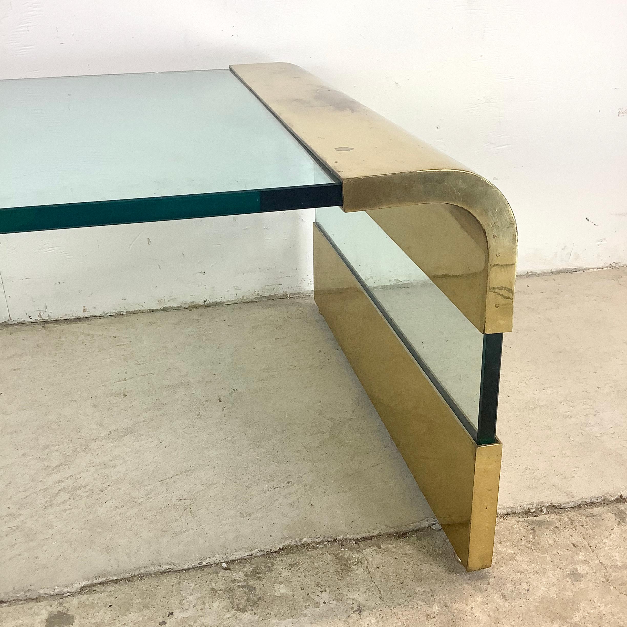 Metal Mid-Century Coffee Table attr. Pace