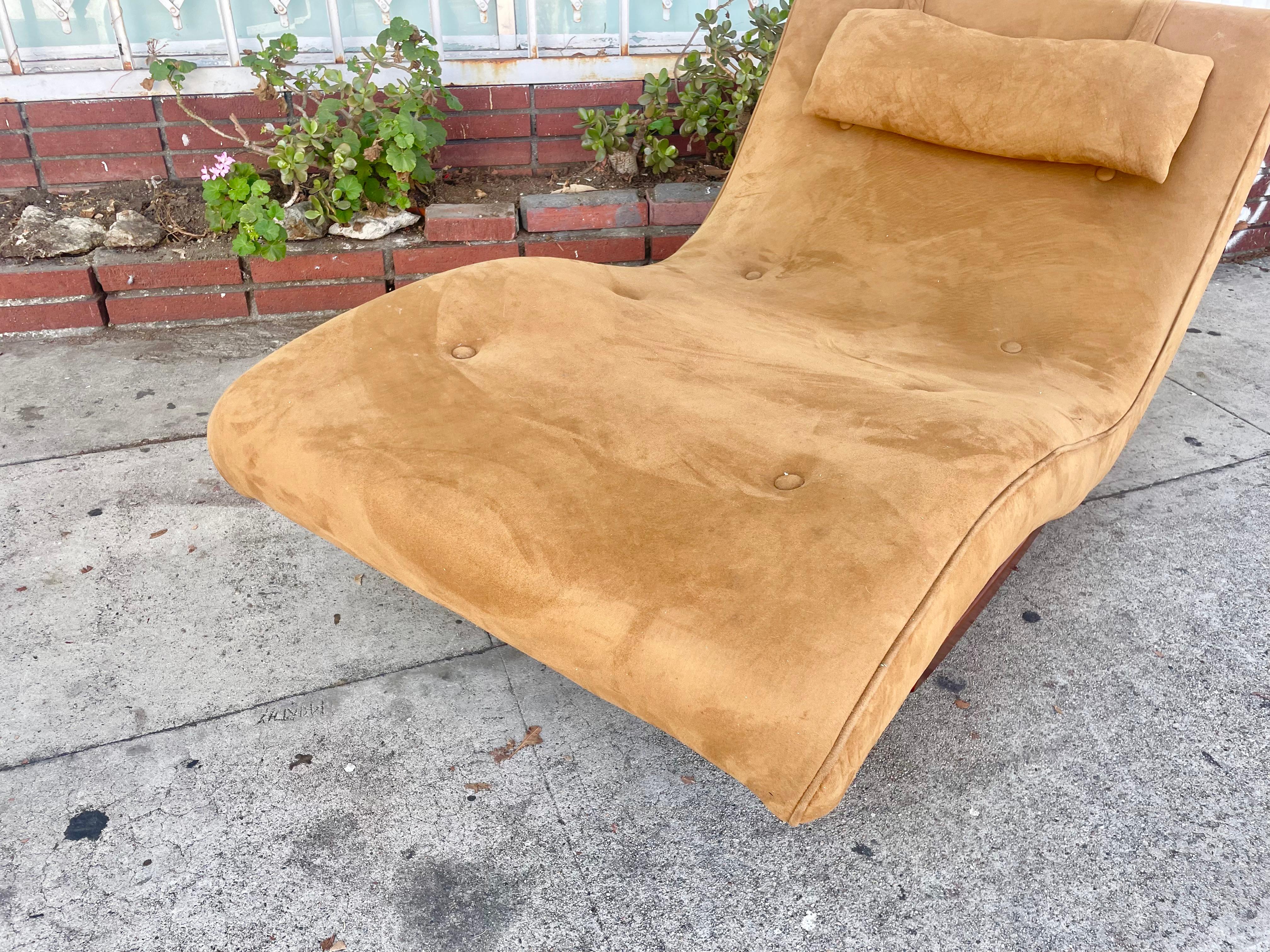 Fabric Mid Century Wave Rocking Chair Styled After Adrian Pearsall