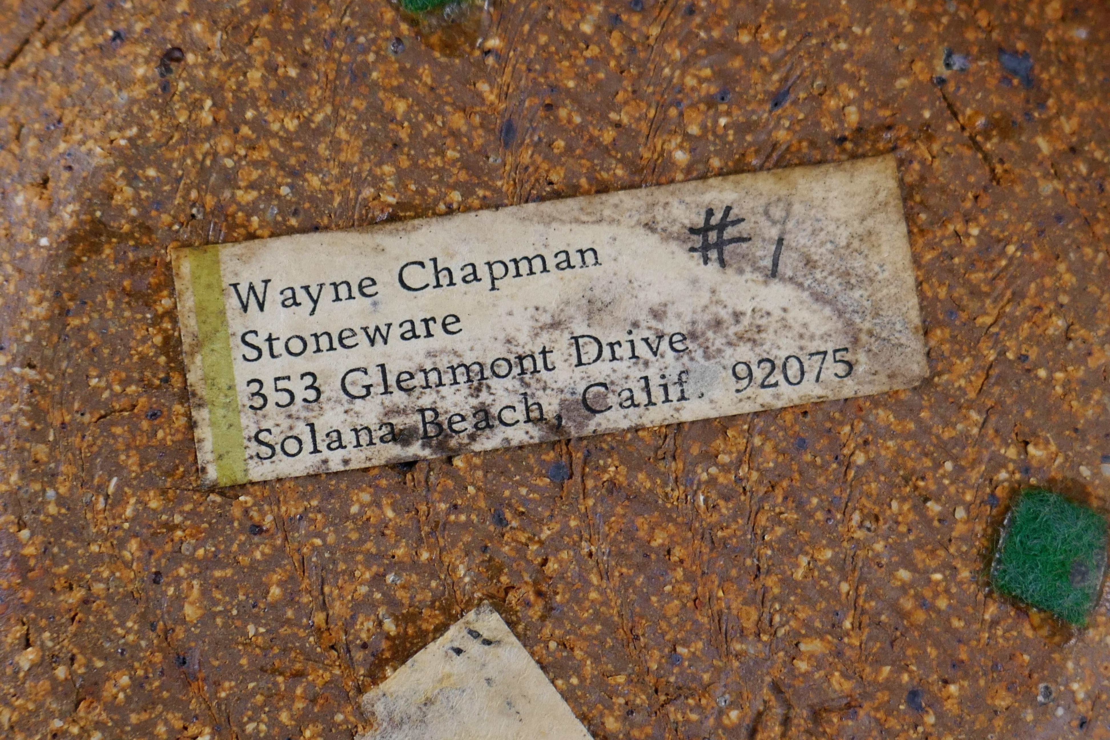 Vaso a forma di bottiglia di Wayne Chapman in ceramica della metà del secolo scorso In condizioni buone in vendita a San Juan Capistrano, CA