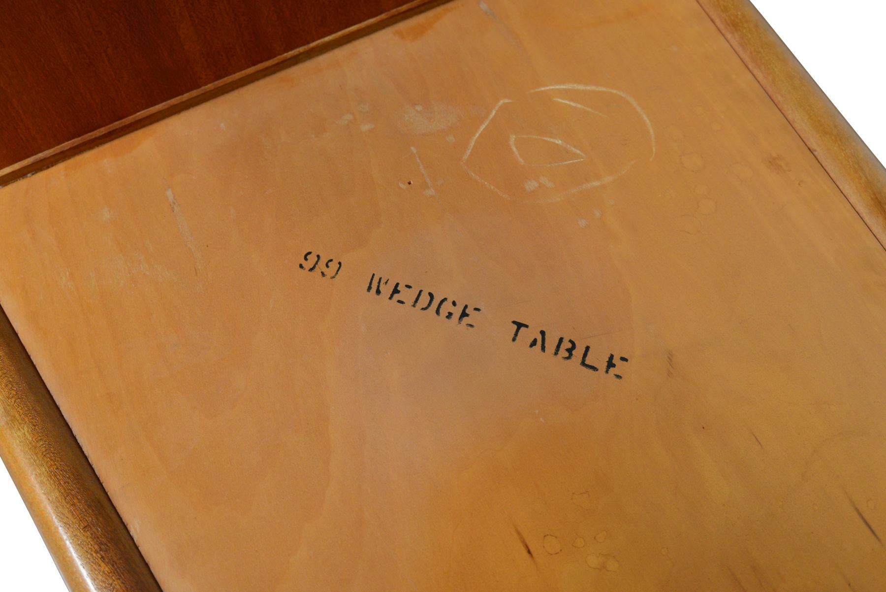 Mid-Century Wedge Table by John Keal for Brown Saltman 2