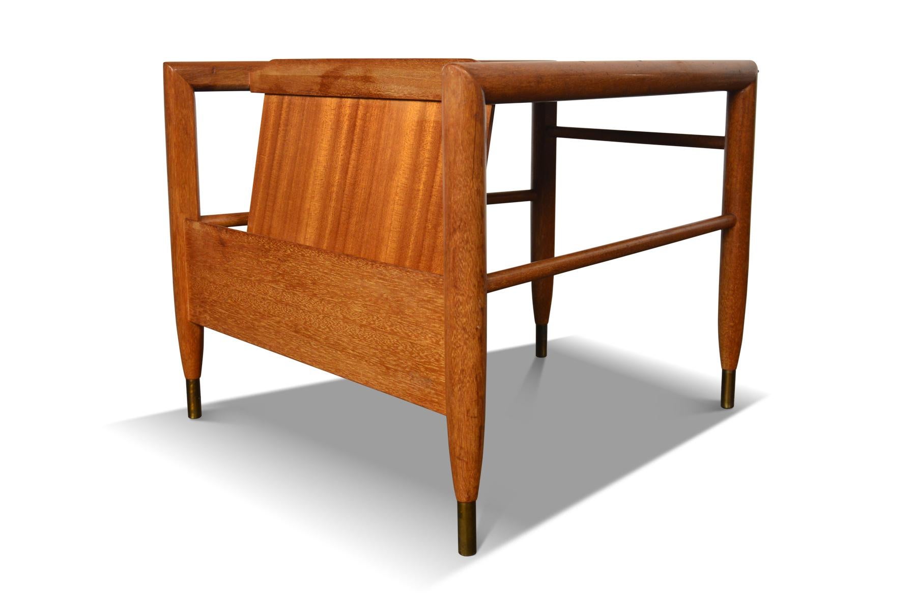 Mid-Century Wedge Table by John Keal for Brown Saltman In Excellent Condition In Berkeley, CA