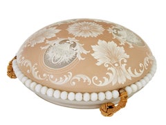 Mid century Wedgwood inspired Scandinavian pendant light