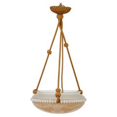 Mid century Wedgwood inspired Scandinavian pendant light