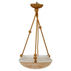 Mid century Wedgwood inspired Scandinavian pendant light
