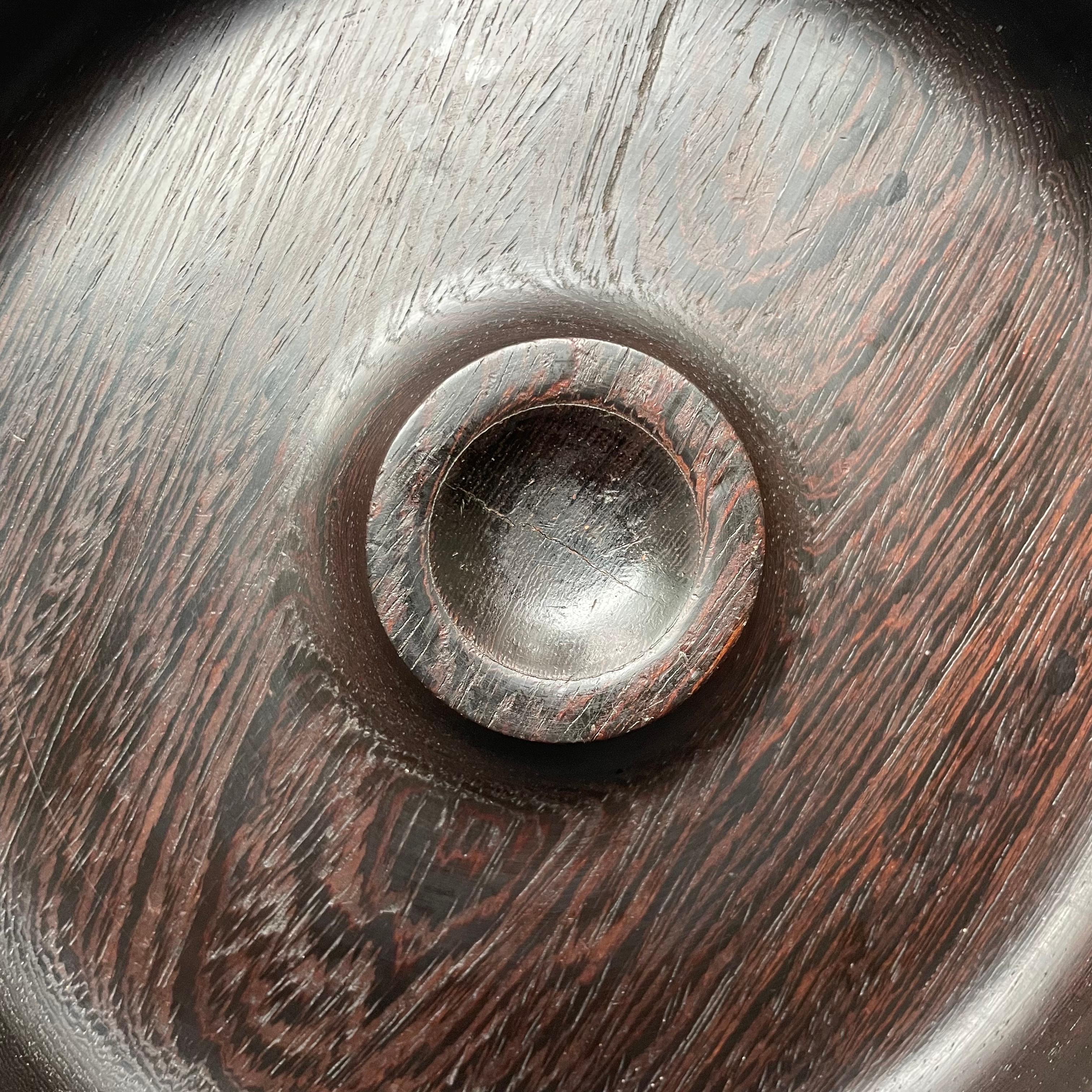 Cuenco de fiesta de madera de wengué de mediados de siglo de Sven Peterson para SAAP, Dinamarca Moderno de mediados de siglo en venta