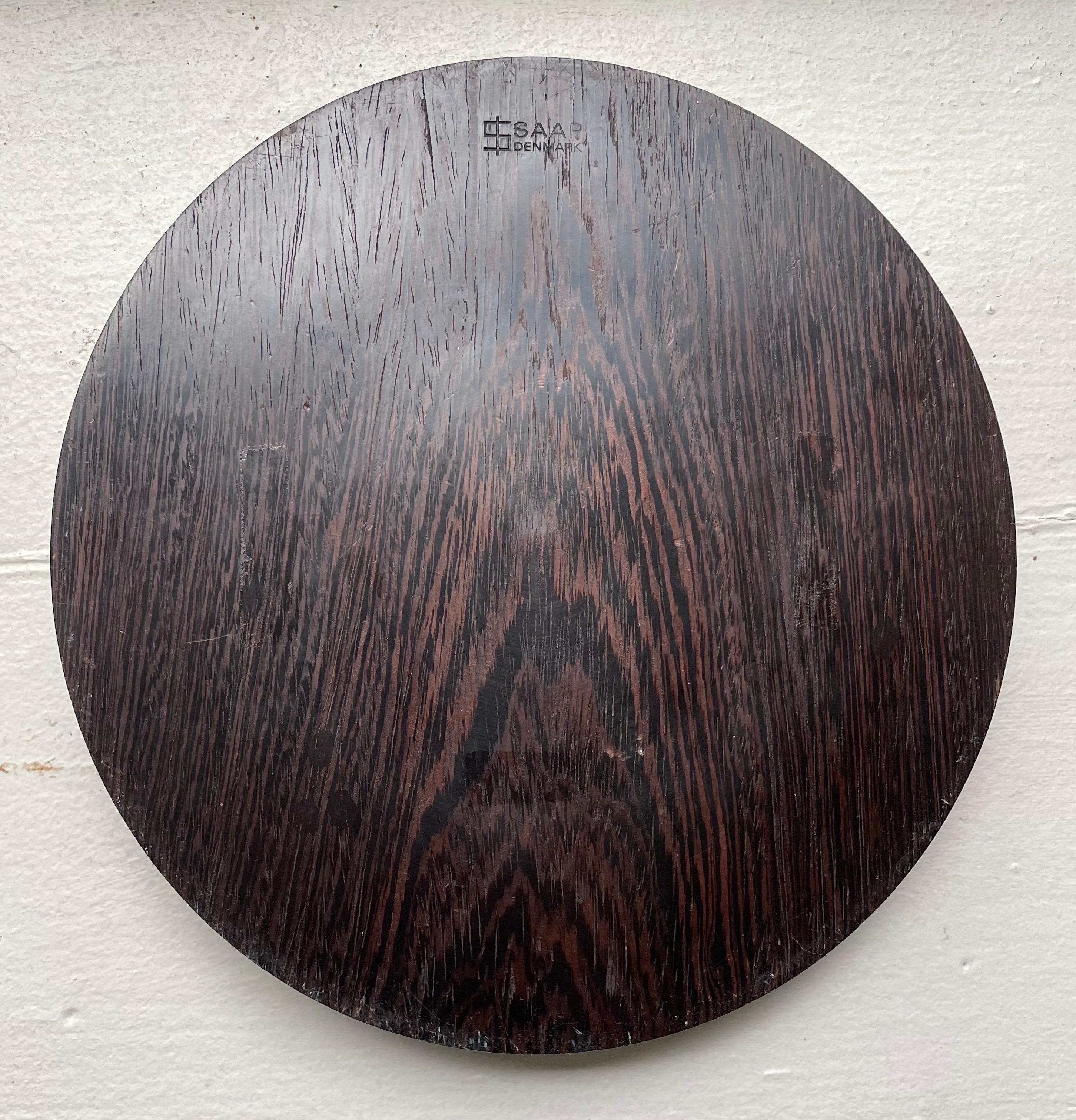 Cuenco de fiesta de madera de wengué de mediados de siglo de Sven Peterson para SAAP, Dinamarca Transformado en venta