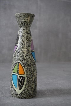 Mid-Century West German Ceramic Abstract Geometric Vase - Model 504-25, 1950s