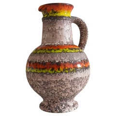 Mid Century West German Ceramic Pitcher by Heinz Hommerich for Übelacker, 1960s
