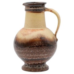 Brocca o vaso in ceramica della Germania occidentale della metà del secolo scorso