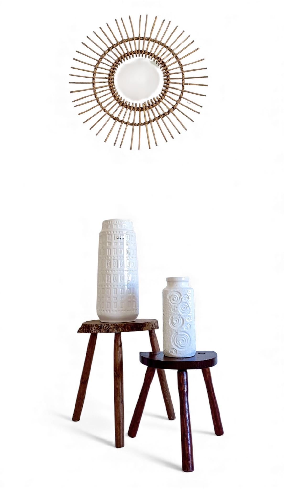 Vase à glaçure blanche en céramique de l'Allemagne de l'Ouest du milieu du siècle dernier par Scheurich, années 1960 en vente 4