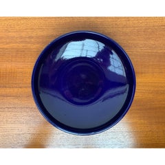 Mid-Century West German Dark Blue Pottery Bowl, 1960s