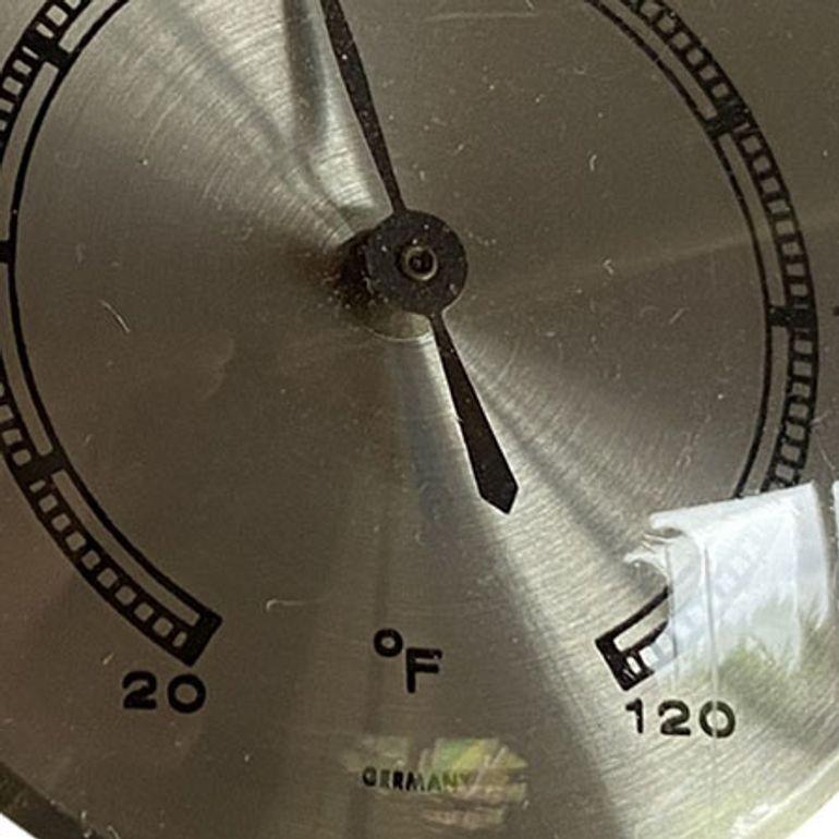 Mid-Century West German Desktop Sputnik Barometer/Thermometer Weather Station 9