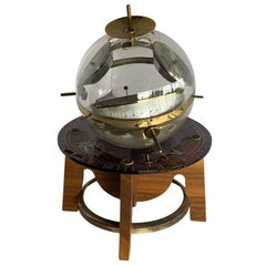 Mid-Century West German Desktop Sputnik Barometer/Thermometer Weather Station