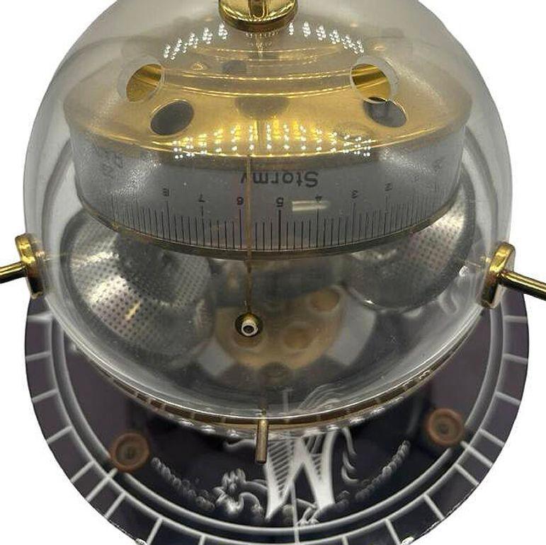 Mid-Century West German Desktop Sputnik Barometer/Thermometer Weather Station 4