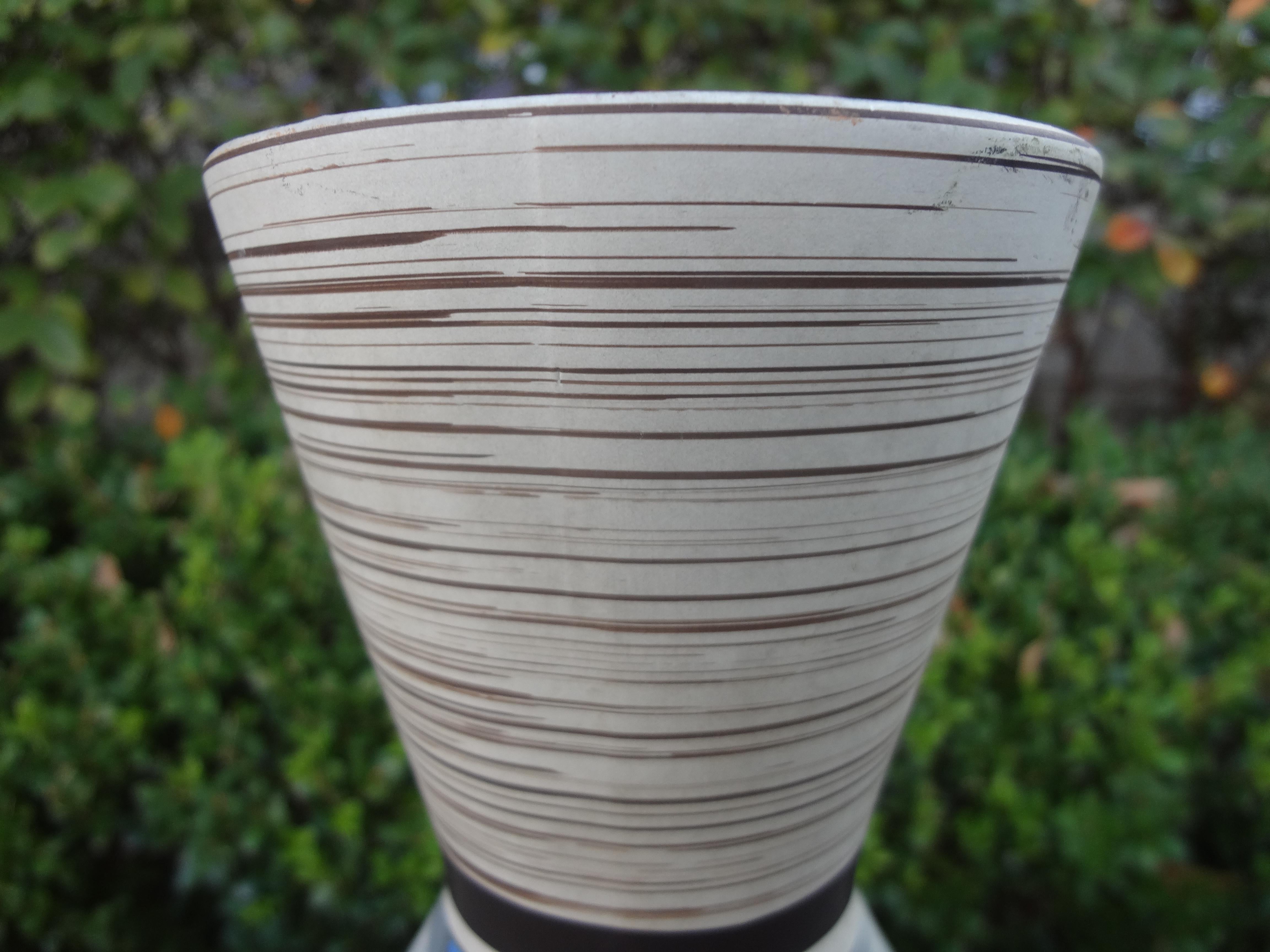 Midcentury West German Pottery Vase glasiert im Zustand „Gut“ im Angebot in Houston, TX