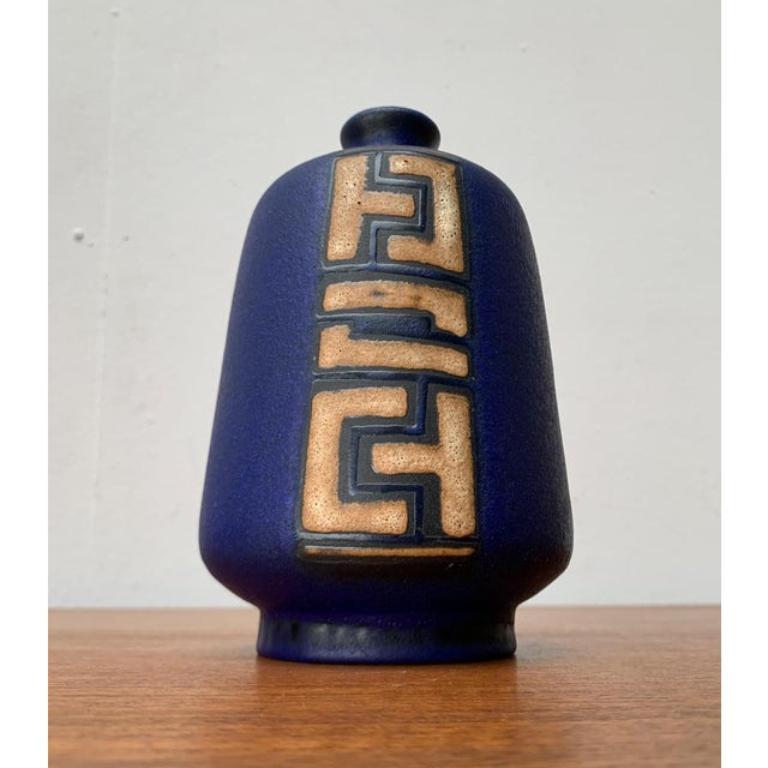 Mid-Century West German Minimalist Pottery WGP Vase from Ruscha, 1960s For Sale 4