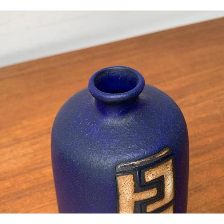 Mid-Century Modern Mid-Century West German Minimalist Pottery WGP Vase from Ruscha, 1960s For Sale
