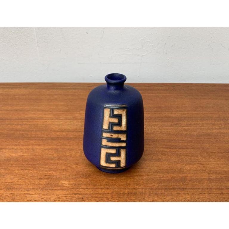 Mid-Century West German Minimalist Pottery WGP Vase from Ruscha, 1960s For Sale 2