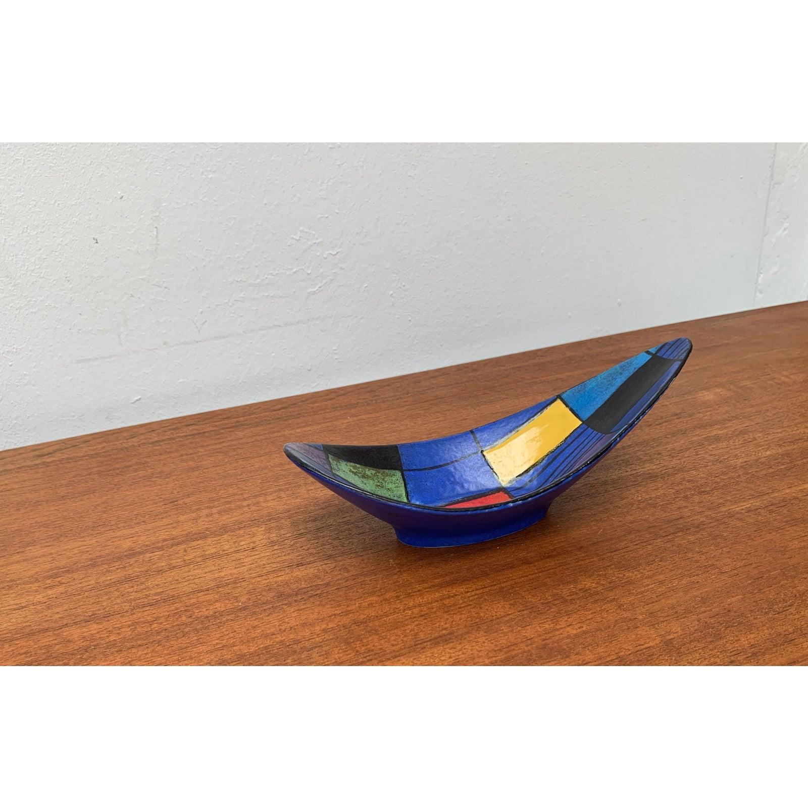 Mid-Century West German Pottery Bowl by Bodo Mans for Bay Keramik, 1960s For Sale 6