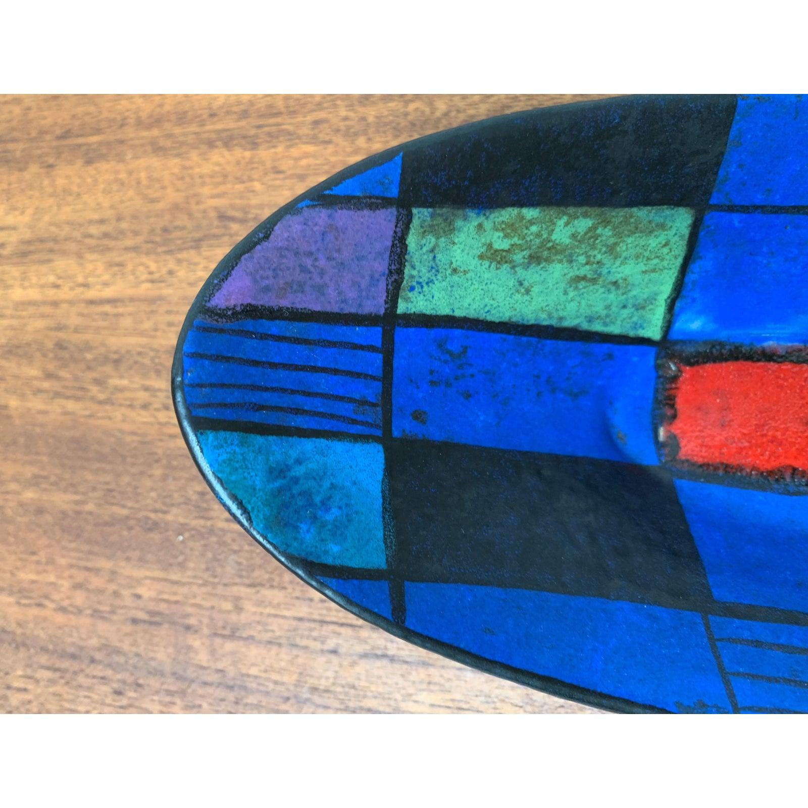 Ceramic Mid-Century West German Pottery Bowl by Bodo Mans for Bay Keramik, 1960s For Sale