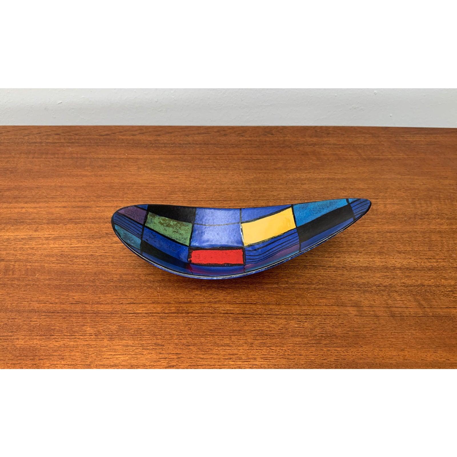 Mid-Century West German Pottery Bowl by Bodo Mans for Bay Keramik, 1960s For Sale 1