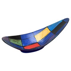 Mid-Century West German Pottery Bowl by Bodo Mans for Bay Keramik, 1960s