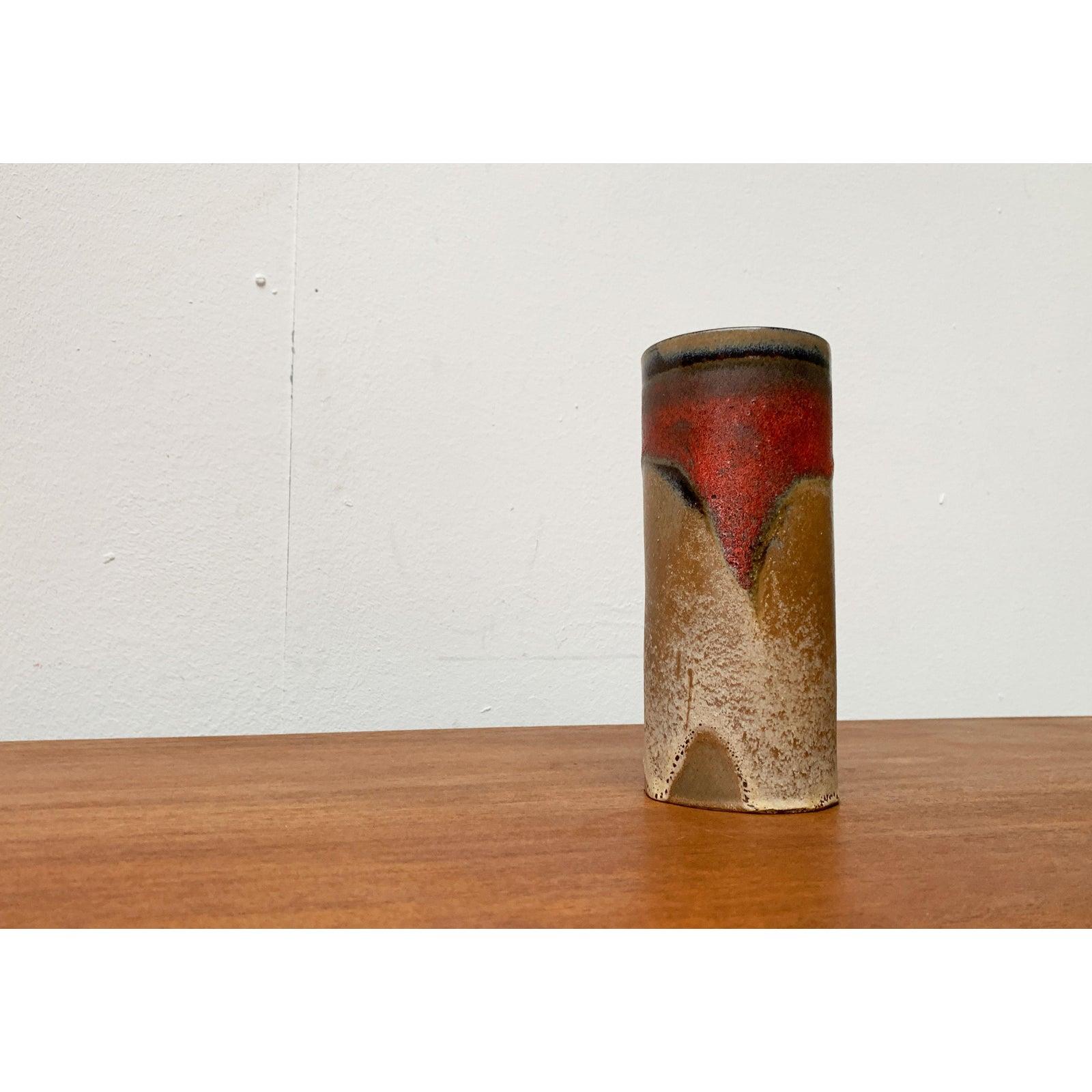 Vaso di lava grassa in ceramica West German Pottery di metà secolo, anni '60 in vendita 3