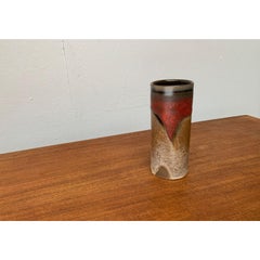 Mid-Century West German Pottery Fat Lava Vase, 1960s