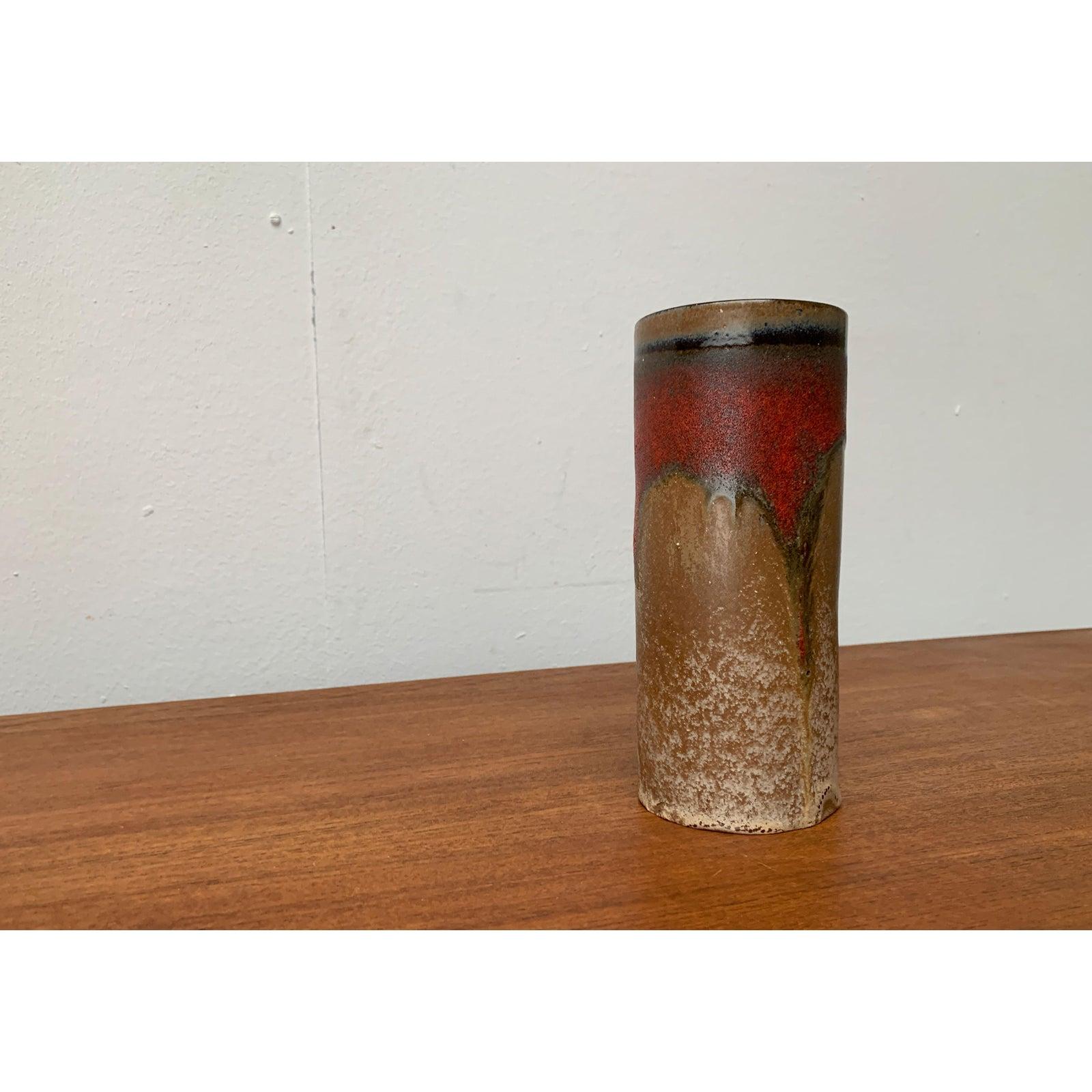 XX secolo Vaso di lava grassa in ceramica West German Pottery di metà secolo, anni '60 in vendita