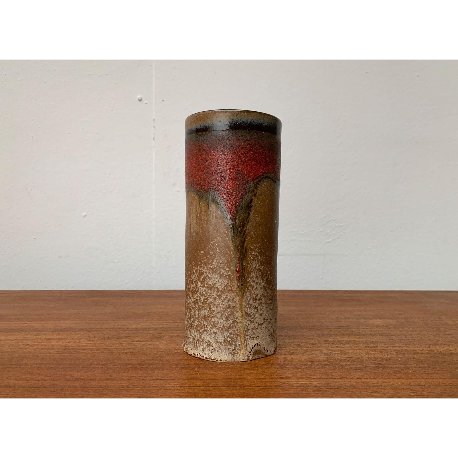 Ceramica Vaso di lava grassa in ceramica West German Pottery di metà secolo, anni '60 in vendita