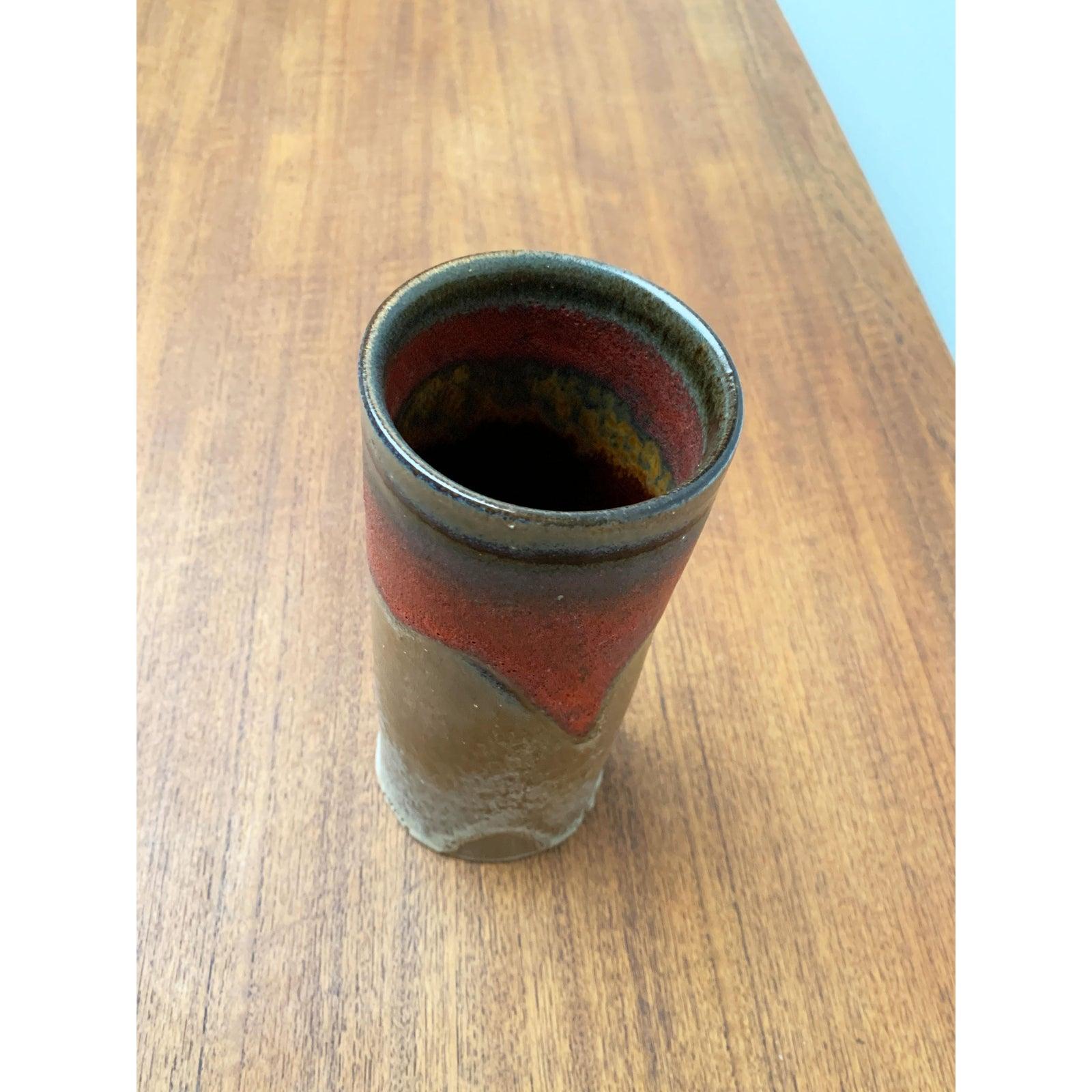 Vaso di lava grassa in ceramica West German Pottery di metà secolo, anni '60 in vendita 2