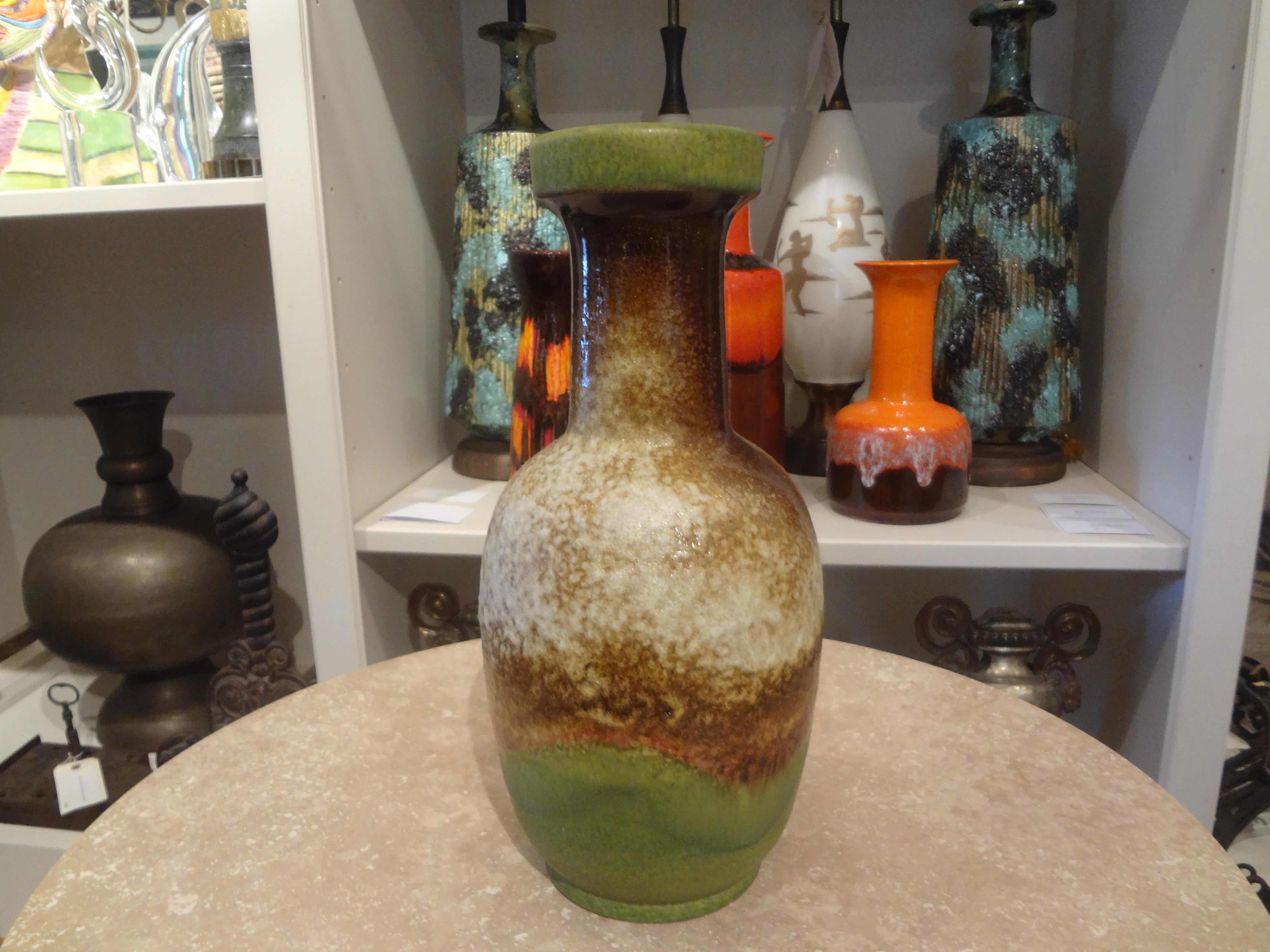 Mid-Century Modern Mid-Century West German Pottery Vase by Dumler & Breiden