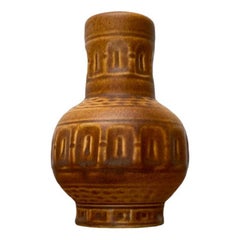 Mid-Century West German Pottery Vase from Scheurich, 1960s