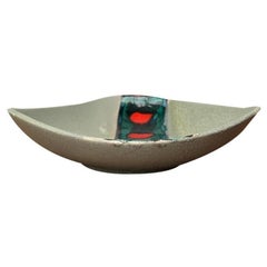 Cuenco WGP de cerámica West German Pottery de mediados de siglo de Jasba, años 60