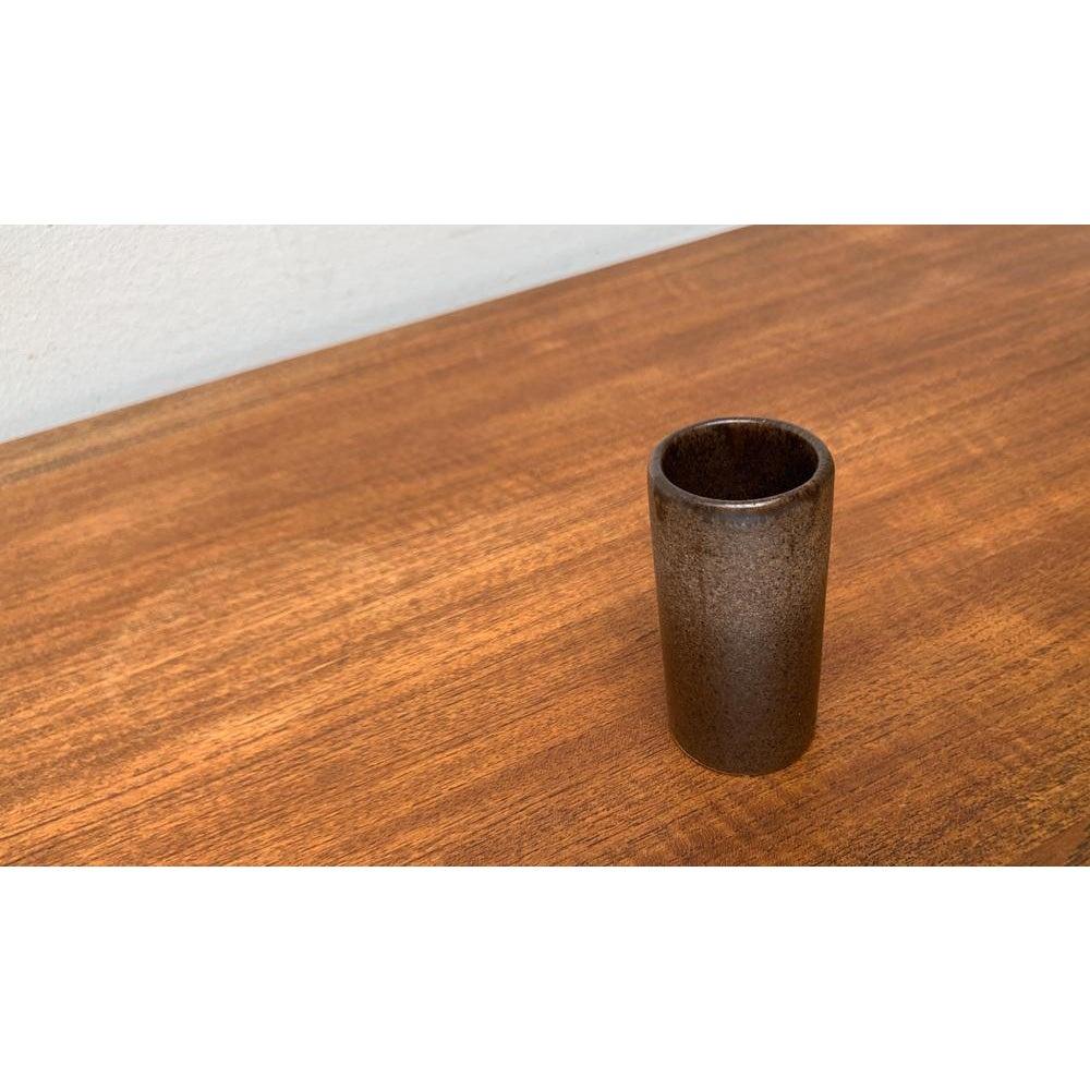 20th Century Mid-Century West German Pottery WGP Brutalist Vase from Silberdistel, 1960s For Sale