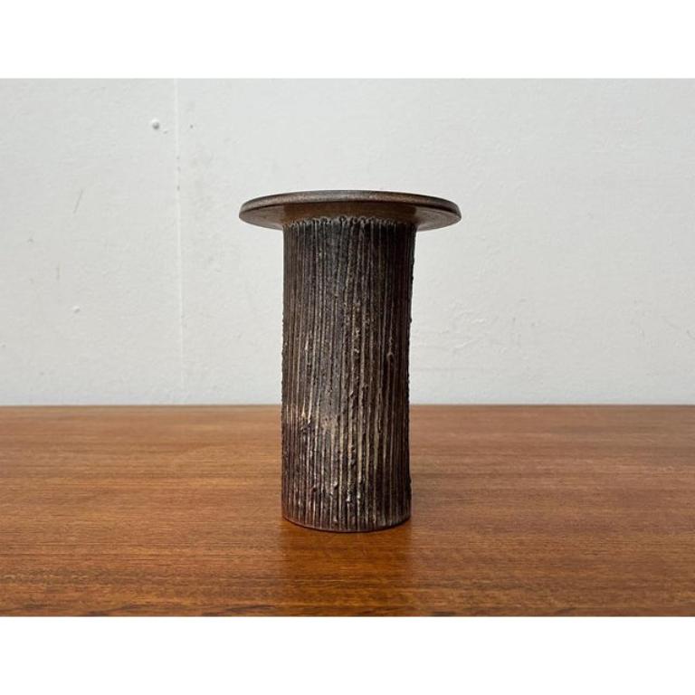 West German Pottery WGP Brutalist Vase aus Silberdistel, 1960er Jahre (Keramik) im Angebot