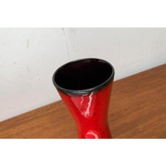 Mid-Century West German Pottery WGP Diabolo Vase from Scheurich, 1960s