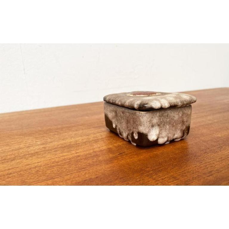 Scatola di lava grassa WGP in ceramica West German Pottery di metà secolo con coperchio, anni '60 in vendita 4