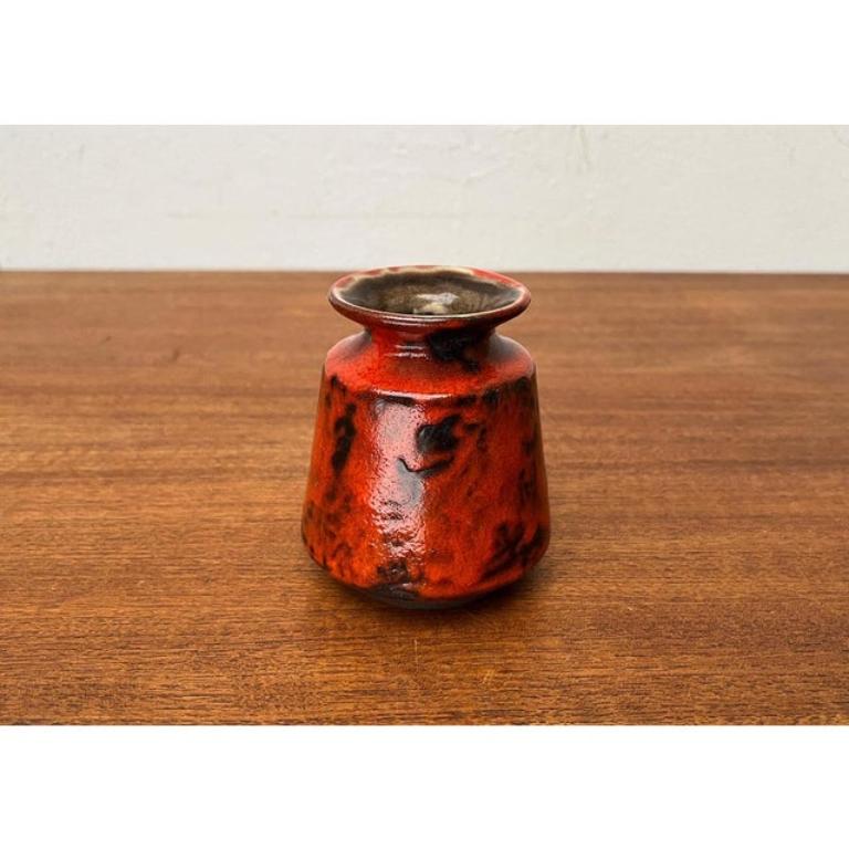 Jarrón de Lava Grasa WGP de la West German Pottery de mediados de siglo, Ilkra Edelkeramik, años 60 Cerámico en venta